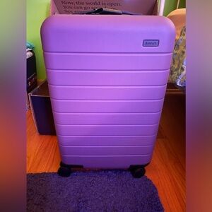BNWT Away The Carry-On Suitcase in Violet